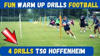 Fun Warm Up Drills Football  4 Drills TSG Hoffenheim
