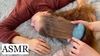 ASMR  1 HOUR SLEEPING BEAUTY  HAIR PLAY NO TALKING