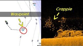 How to Find Crappie with Down Imaging and GPS Late Summer Crappie Fishing