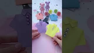 How to Create a paper craft T shirt #shorts