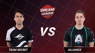 Team Secret vs Alliance - Game 1 - Upper Bracket Round 2 - DreamLeague Season 13 - The Leipzig Major