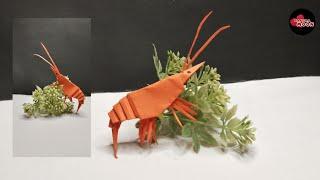 How to Make a Paper Shrimp  Origami Shrimp  Origami Animals