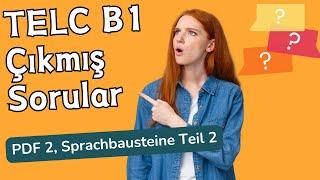 TELC B1 SORULARI PDF 2 SPRACHBAUSTEINE TEIL 2