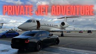 Private Jet Adventure  Gulfstream LA to Texas