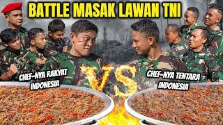 PERANG MASAK LAWAN TNI MASAK UNTUK 1300 ORANG. SIAPA YANG LEBIH JAGO?