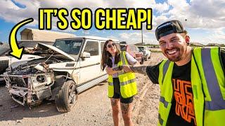 TAKING MY GIRLFRIEND TO MIAMIS LUXURY CAR GRAVEYARD