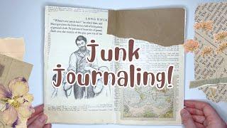 Newbie Junk Journal Flip Through • Vintage Neutral Theme