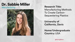 2021 WiSTEM²D Scholars Award Manufacturing Winner Sabbie Miller