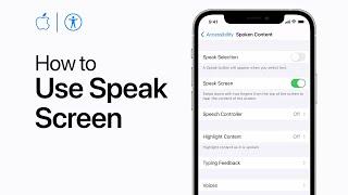 How to use Speak Screen on iPhone iPad and iPod touch — Apple Support