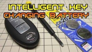 nissan Intelligent key  changing battery