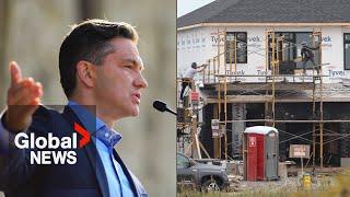 Running out of homes Poilievre says Conservatives would cap population growth