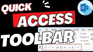 Outlook Quick Access Toolbar - How to Customize it?
