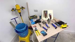 Plastering tools required for your skimming Applying Top Coat Plasters projects.