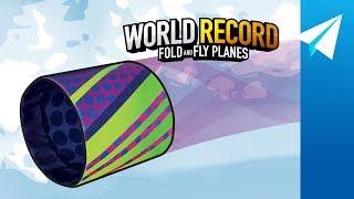 Amazing Tube Paper Airplane Designed by John Collins  World Record Fold and Fly Planes