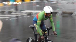 Biniam Girmay  Team Eritrea  during Mens cycling time trial @ Paris Olympic Games 27 july 2024