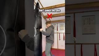 How to punch without injury