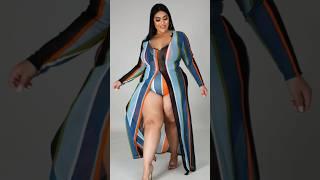 plus size women fashion style #sareefashion