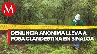 Hallan fosa clandestina con cuatro cuerpos en Culiacán