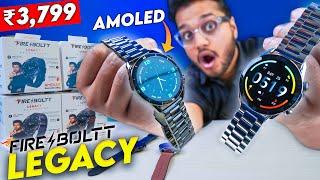 FireBoltt LEGACY  Unboxing & Review AMOLED 60 Hz Display Bluetooth Calling Luxury Smartwatch