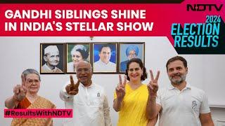 Elections 2024  Mocked By BJP For Years Gandhi Siblings Shine In INDIA Blocs Stellar Show