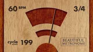 60 BPM 34 Wood Metronome HD