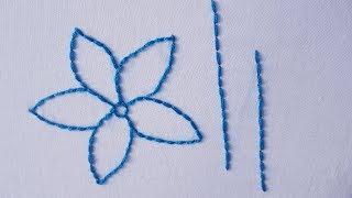 Back Stitch  How to Sew Back Stitch  Hand Embroidery Backstitch