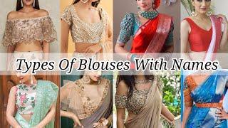 Types of blouses with their names for girls  Boluse designs