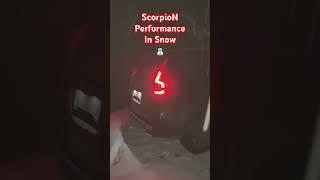 Mahindera ScorpioN performance on Snow Mode #snow #mahindra #scorpion #snowfall #scorpiolover