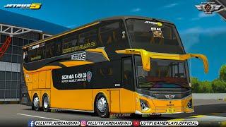 TERBARU  Mod Jetbus 5 KP Projects. Livery 27 Trans Atlas. Mod Bussid Terbaru V4.3