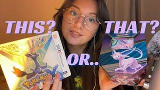 ASMR This or that?- Pokémon edition tapping scratching mouth sounds hand sounds