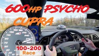 600HP PSYCHO CUPRA * BIG Turbo * 100-200 = 56 Sec.  LM575  MR-Chiptech ECU DSG Premium Software