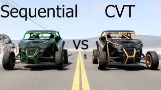 CVT vs Sequential Transmission New BeamNG Update