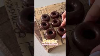 Donettes con menos de 50kcal #recetasfaciles #recetas #donuts