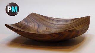 Wood Turned Bowl Video  DIY  WOODTURNING