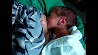 LACTANCE BREASTFEEDING. Premature newborn TWINS.