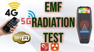 5G vs 4G vs WiFi radiation test technical study only