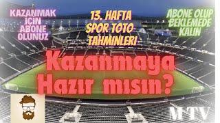 13. Hafta Spor Toto Tahminleri #sportoto #tototahmin #sportotoyorumları #toto #sportototahminleri