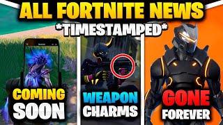 Complete Fortnite News Recap  Massive New Feature Coming Soon - Weapon Charms - Skin Rarity Removed