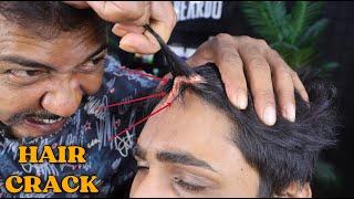 Best Hair Cracking by Asim Barber  Most Aggressive Hair Cracks  Head Massage  ASMR