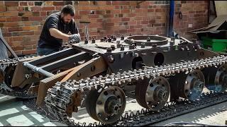 Man Builds Incredible TANK for His Son Reusing Old Vehicles  by @meanwhileinthegarage