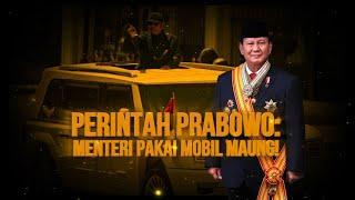 Perintah Prabowo Menteri Pakai Mobil Maung  Kabar Petang tvOne