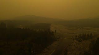 Apocalypse in the Pacific Northwest - Flying Drone through Wildfire Smoke