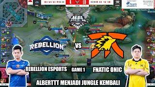 FNATIC ONIC vs RBL GAME 1  MPL ID S14 Regular Season Fnatic Onic vs Rebellion Esports