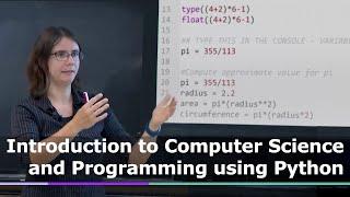 Lecture 1 Introduction to CS and Programming Using Python