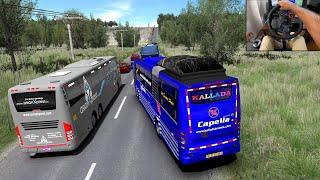 ULTIMATE chasing and racing between KALLADA SRS & Asian Xpress  Bus driving Euro truck simulator 2