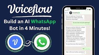 Building a WhatsApp AI Customer Service Chatbot for a Local Business in 4 Minutes With Voiceflow