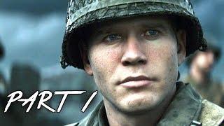 CALL OF DUTY WW2 Walkthrough Gameplay Part 1 - Normandy - Campaign Mission 1 COD World War 2