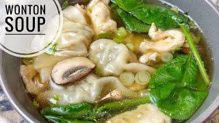 Wonton Soup  Easy Chicken Wonton Soup Recipe  How To Cook Frozen Wonton