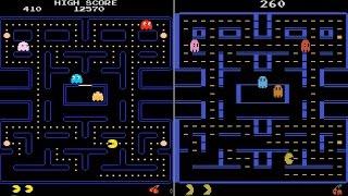 LETS SEE COMPARE PAC MAN PACMAN ARCADES 1980 & ATARI 2600 1977MACHINE2007-2016SPECIALHOMEBREW REMAKE