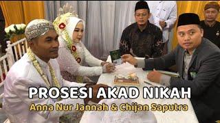 Prosesi akad nikah Chijan Saputra dengan Anna Nur Jannah